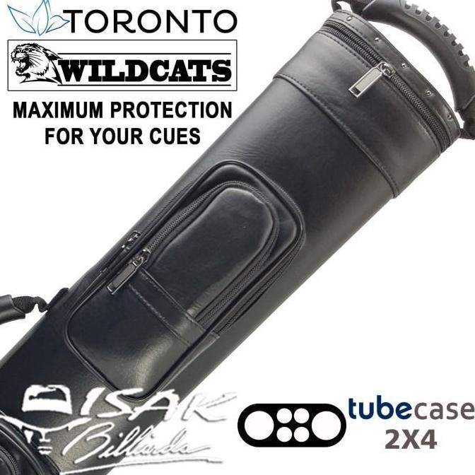 Toronto Wildcats 2X4 362 Hard Tube Cue Case Tas Stick Billiard Biliar