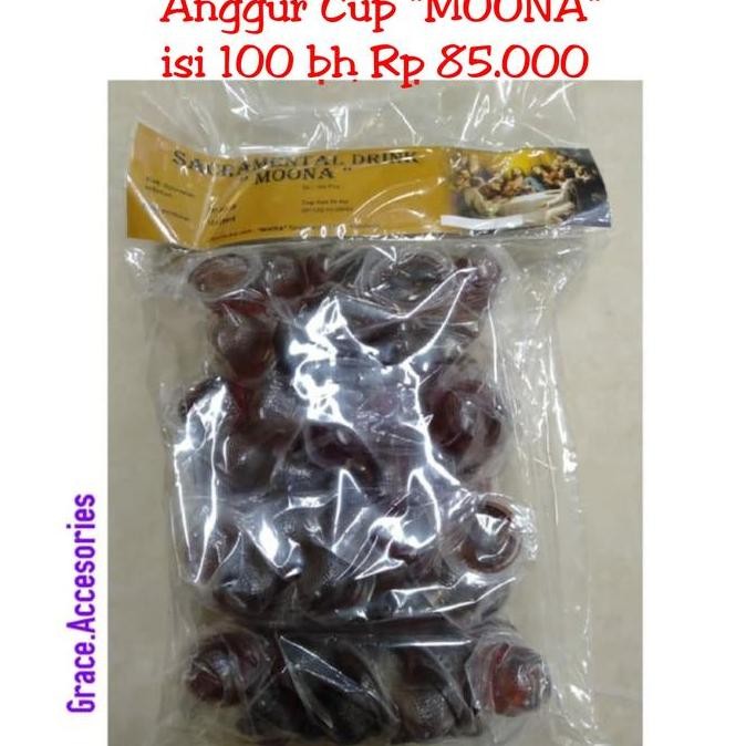 

JB Anggur cup perjamuan kudus 100 buah baru murah None