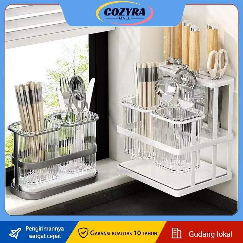 Pisau Rak Dinding Tempat Sendok Garpu Peniris Alat Makan Rak Cutlery Holder Rak Rak Dinding Tempat S