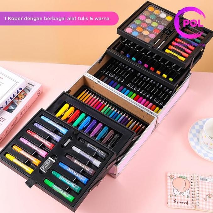 

Tersedia Art Set Crayon SNI 128/133pcs Koper Alumunium | Krayon & Pensil Warna Anak