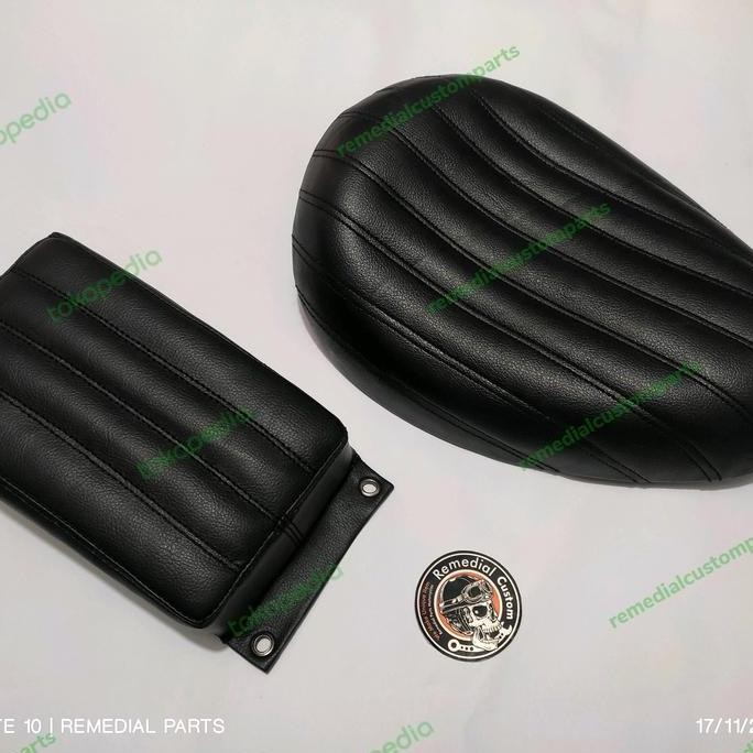 Jok Chopper, Jok Depan Belakang Chopper, Jok Single Seat, Jok Kulit