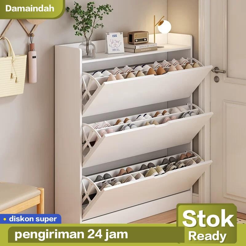 Lemari Sepatu/Rak Sepatu/Lemari Sepatu Tertutup/Rak Sepatu Aesthetic/Lemari Sepatu Susun Tertutup/Ka