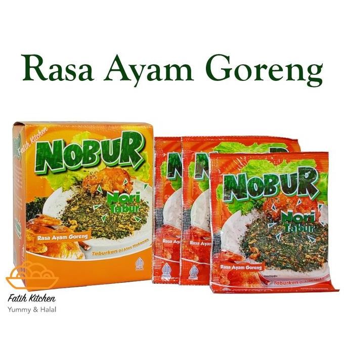 

JB TOKINORI NOBUR Nori Tabur Per Box - Rasa Ayam Bawang / Goreng, Barbeque Bbq , Rumput Laut Seaweed Bubuk Sachet (isi 12 pcs) Makanan Food None