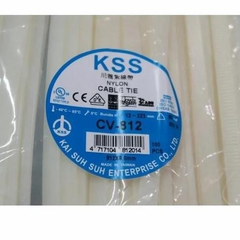 

Kss Cable Ties / Kabel Ties Cv-812 X 9Mm Warna Putih Dan Hitam