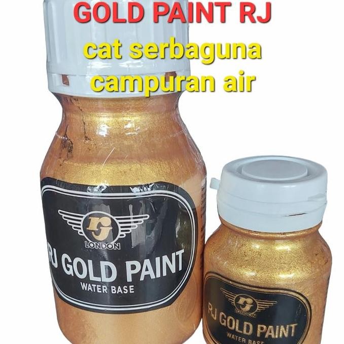 

Cat Gold Paint Rj London Water Base Cat Air Mas Emas Serbaguna
