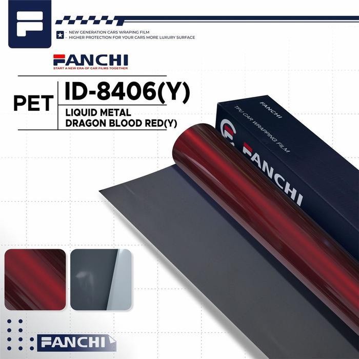 

(Promo) 50Cm Sticker Fanchi Id-8406 Y Liquid Dragon Blood Red Pet Per 50Cm Bestseller
