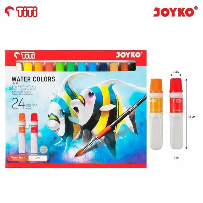 

Water Color Cat Air Joyko Titi Wac-6Ml-24 Warna Colors