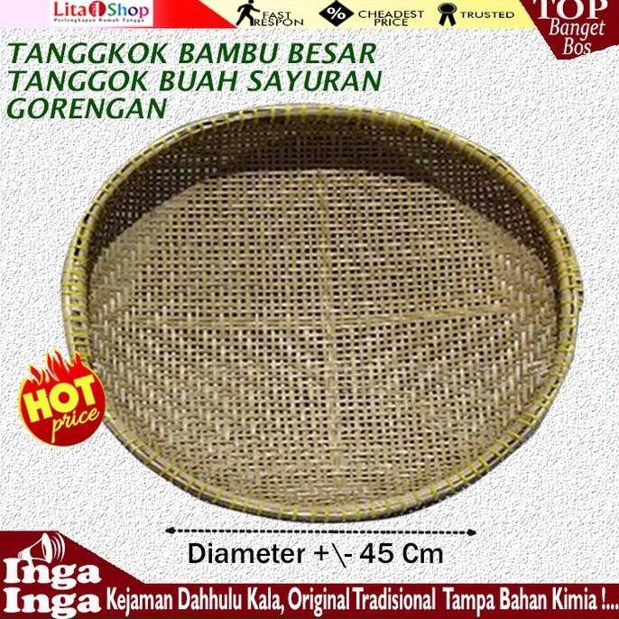 Ayakan Bambu Saringan Bambu Tanggok/Irik Besar