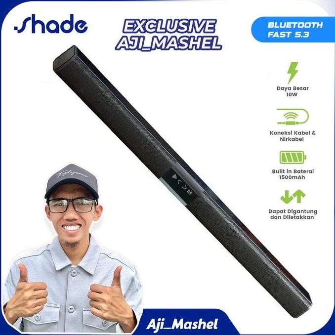 {Exclusive Aji_Mashel} Shade Speaker Tv Soundbar Wireless Bluetooh 5.3 Home Theater Dual Connection 