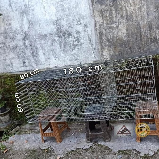 Kandang Galvanis 180.80.60/3Hole