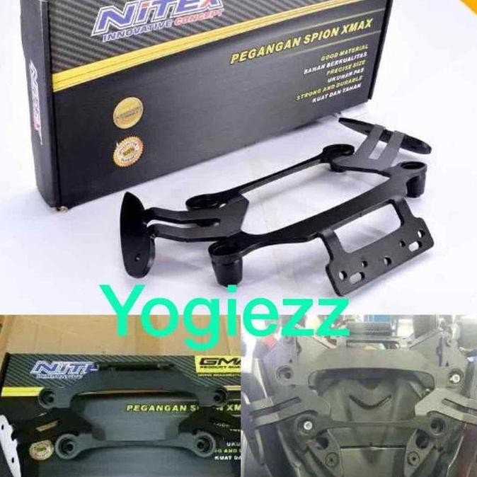 dudukan spion yamaha xmax nitex bracket gps spion xmax 250 nitex cnc