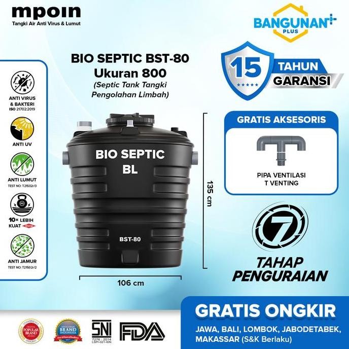 Septic Tank Tangki Pengolahan Limbah Mpoin Bioplus