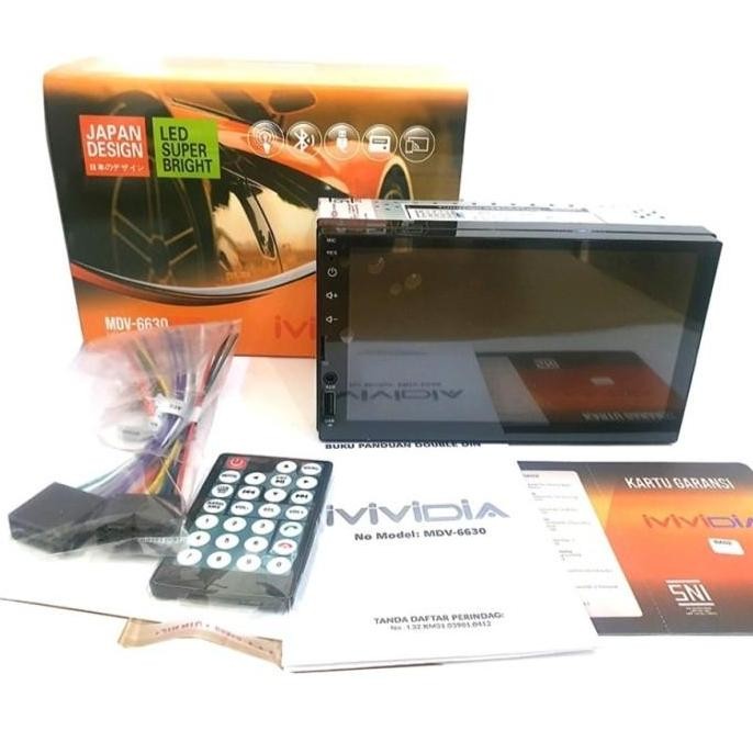 Head Unit Mirrorlink Deckless Bluetooth USB Radio Double din MVIDIA