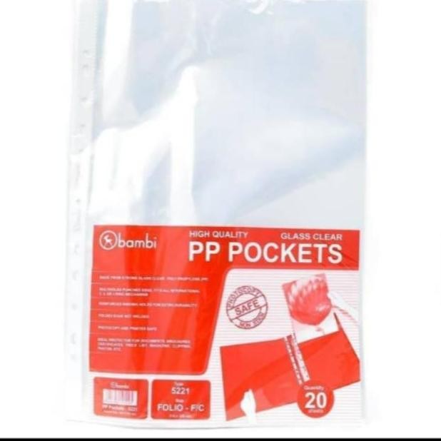

PP POCKET F4 / A4 BAMBI ISI 20 Nugi