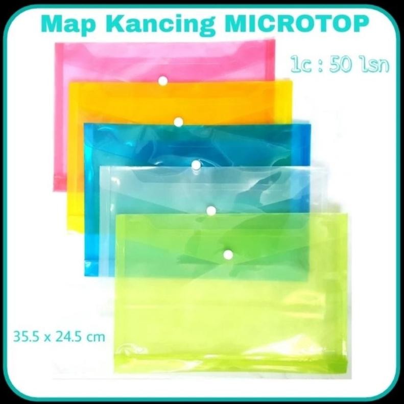 

Map Plastik Kancing Folio RR / Microtop (12 Pcs) Punggung Nugi