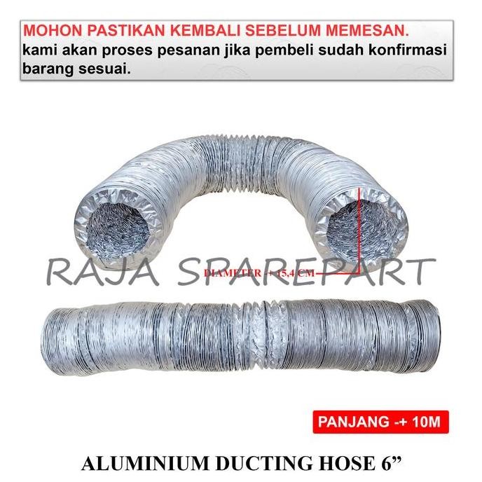 ] ADH6 DUCTING PIPA FLEXIBLE ALUMINIUM / ALUMINIUM DUCTING HOSE 6"