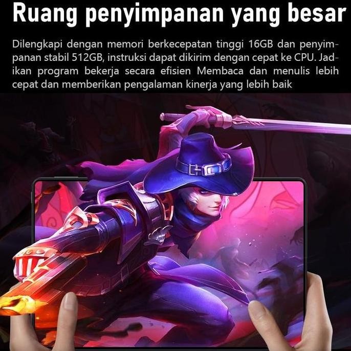 Tersedia Android Tablet YIYO 11 Inch Android 11, 16GB + 512GB, Laptop PC Online Game for Kids & Stud