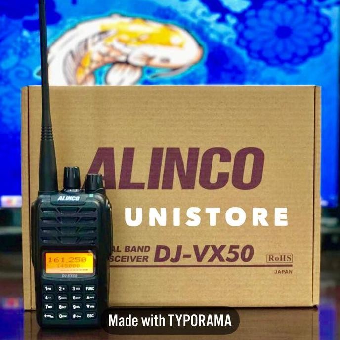 Ht Handy Talky Alinco Dj-Vx50 Dual Band Waterproof Ip67
