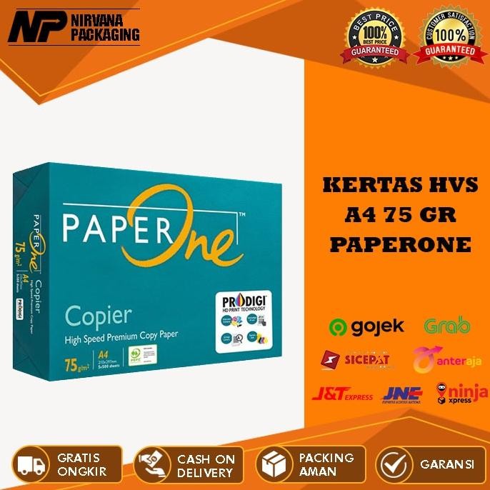 

Kertas HVS A4 PaperOne Paper One 75Gr 70Gr Print Fotocopy 1 Rim Nugi