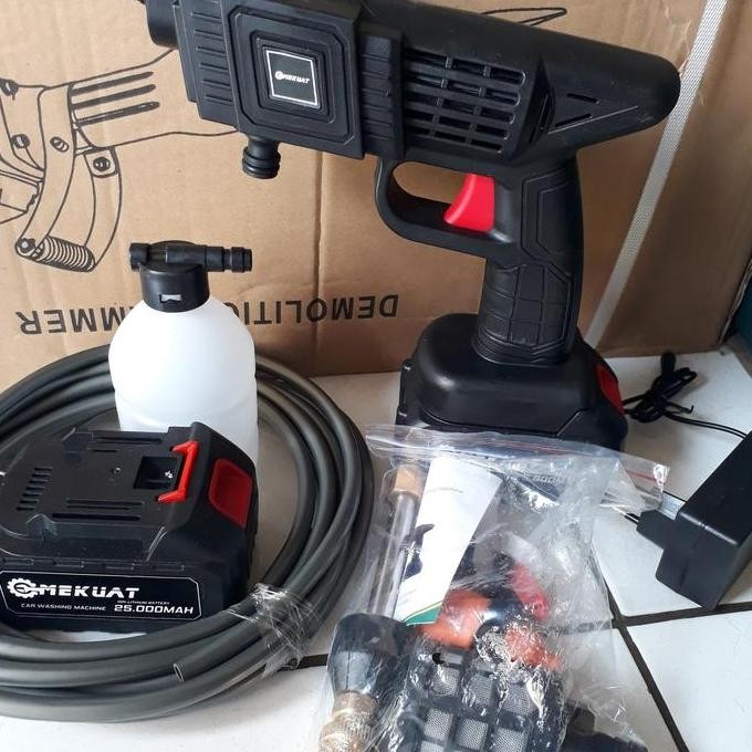 steam jet cleaner jld cordless 88v  2 baterai ex: dispplay.