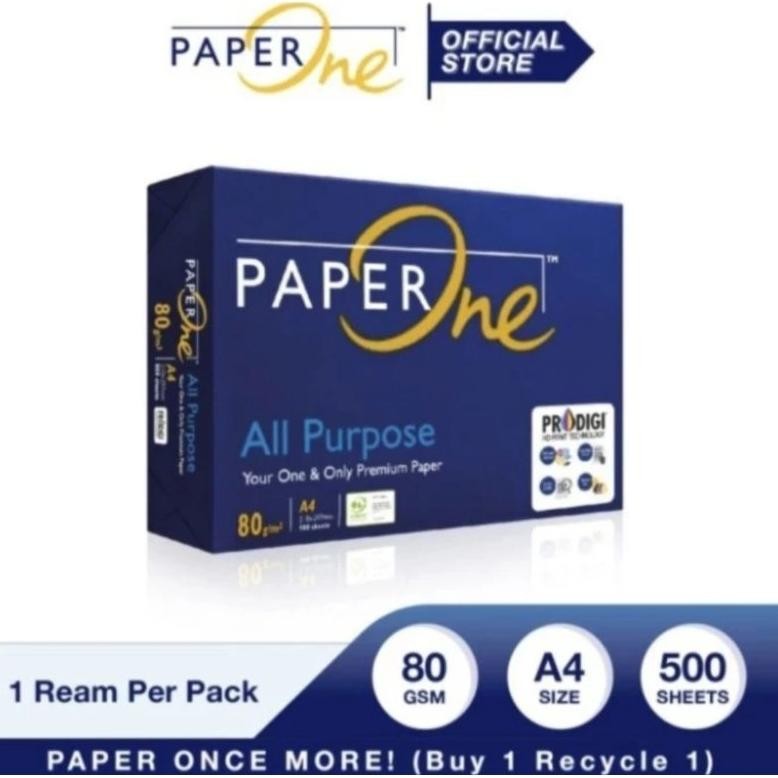 

kertas hvs A4 80gram paperone/kertas photocopy, print Nugi