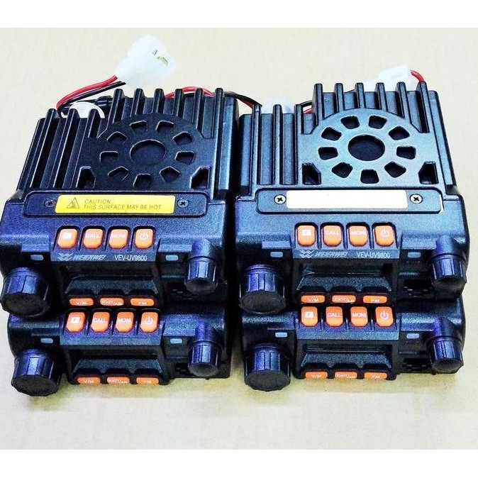 Rig Mini Weierwei Vev-Uv9800 , Dual Band, Murah, Bentuk Kecil, 35 W.