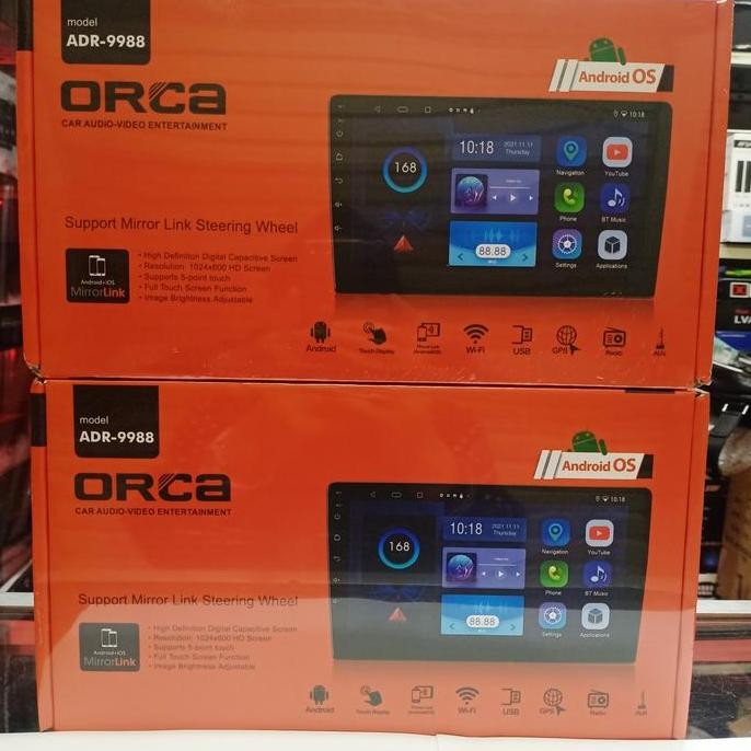 Head unit orca Adr 9988 9 inch new model