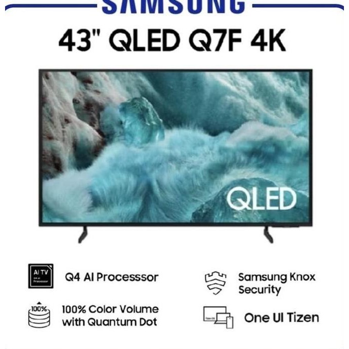 Samsung 43Q7F QLED Smart TV 43 Inch 4K UHD Vision AI - QA43Q7FAAKXXD / QA43Q7F