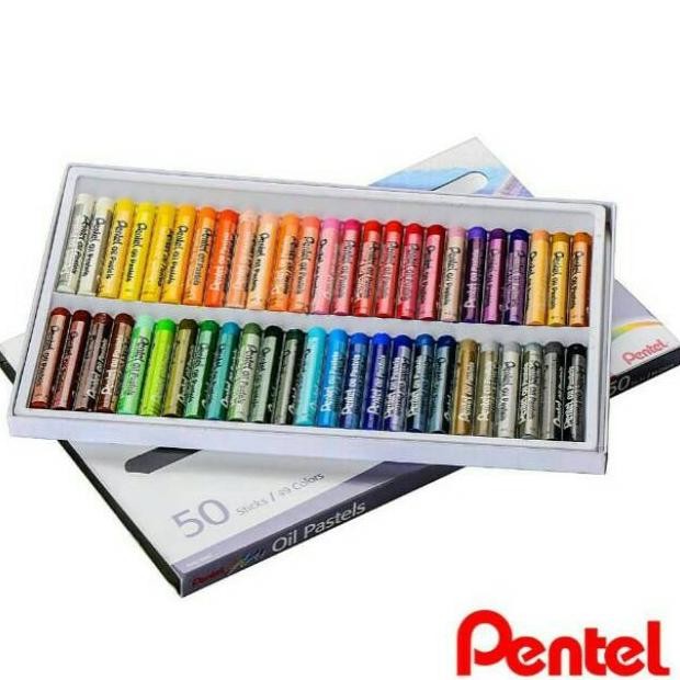 

Crayon Oil Pastel Pentel Arts 50 Warna Colour PHN 50 Nugi