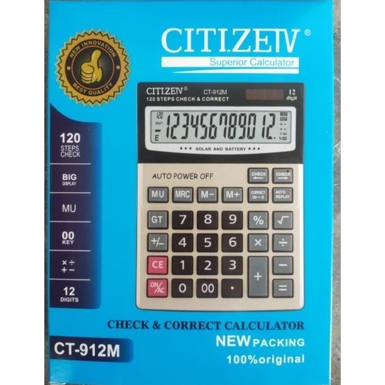 

KALKULATOR CT-912M kalkulator 12digit (2POWER) Nugi
