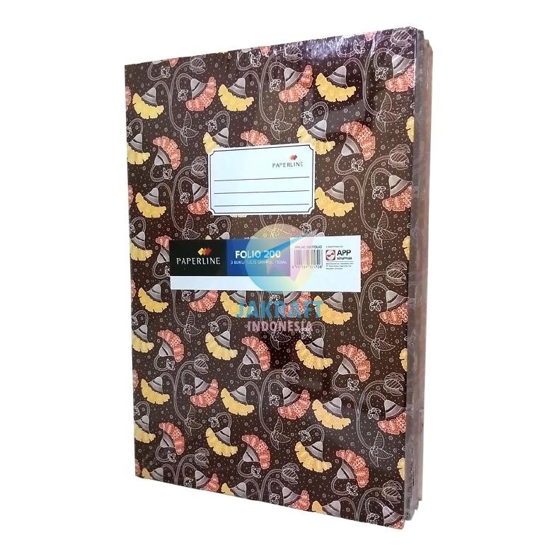 

(1 Pcs) Buku Tulis Folio Bergaris Hard Cover PAPERLINE isi 200 Lembar F4 Hardcover Besar Akuntansi Nugi