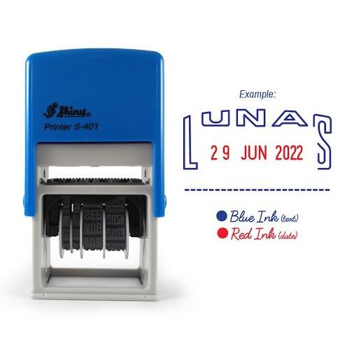 

Stempel Shiny S-401-L S401L (LUNAS - Tanggal) Nugi