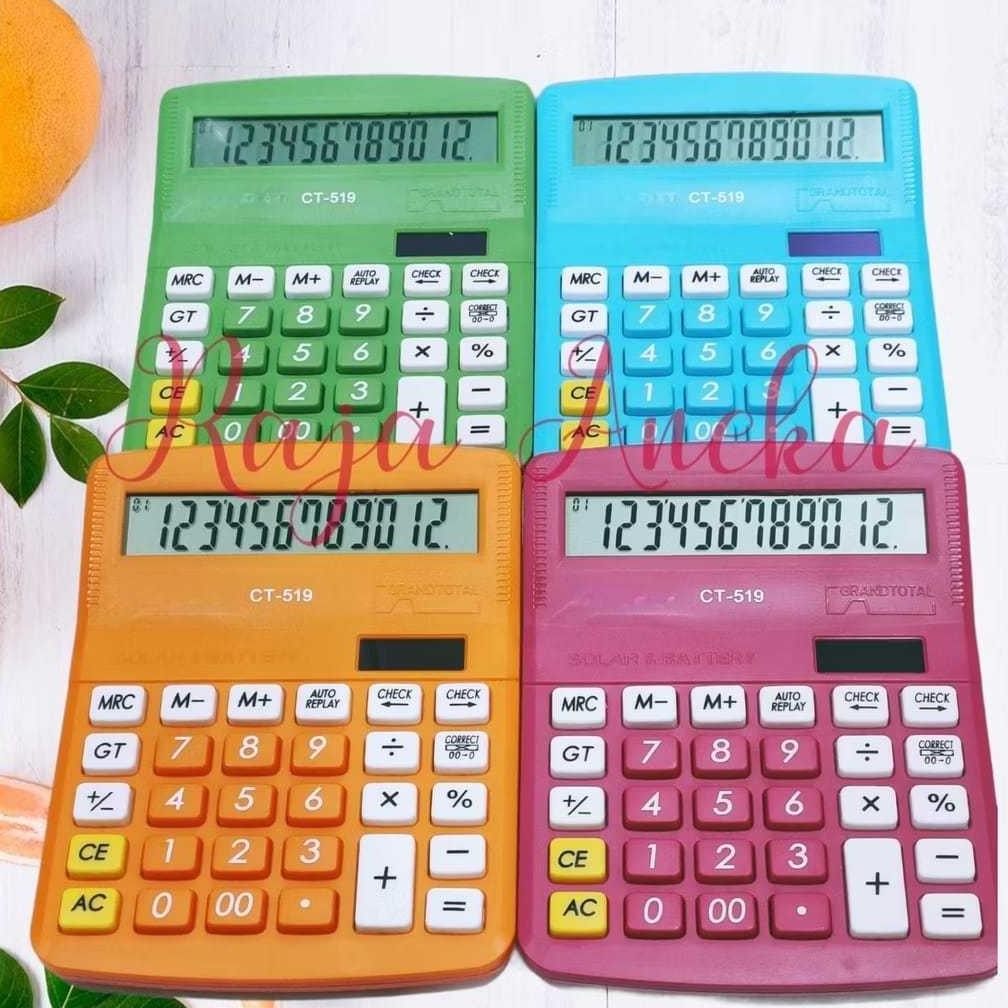 

Kalkulator SDC 519 Warna CT-519 KALKULATOR MEJA DAGANG CALCULATOR 12 DIGIT CT519 CT Nugi