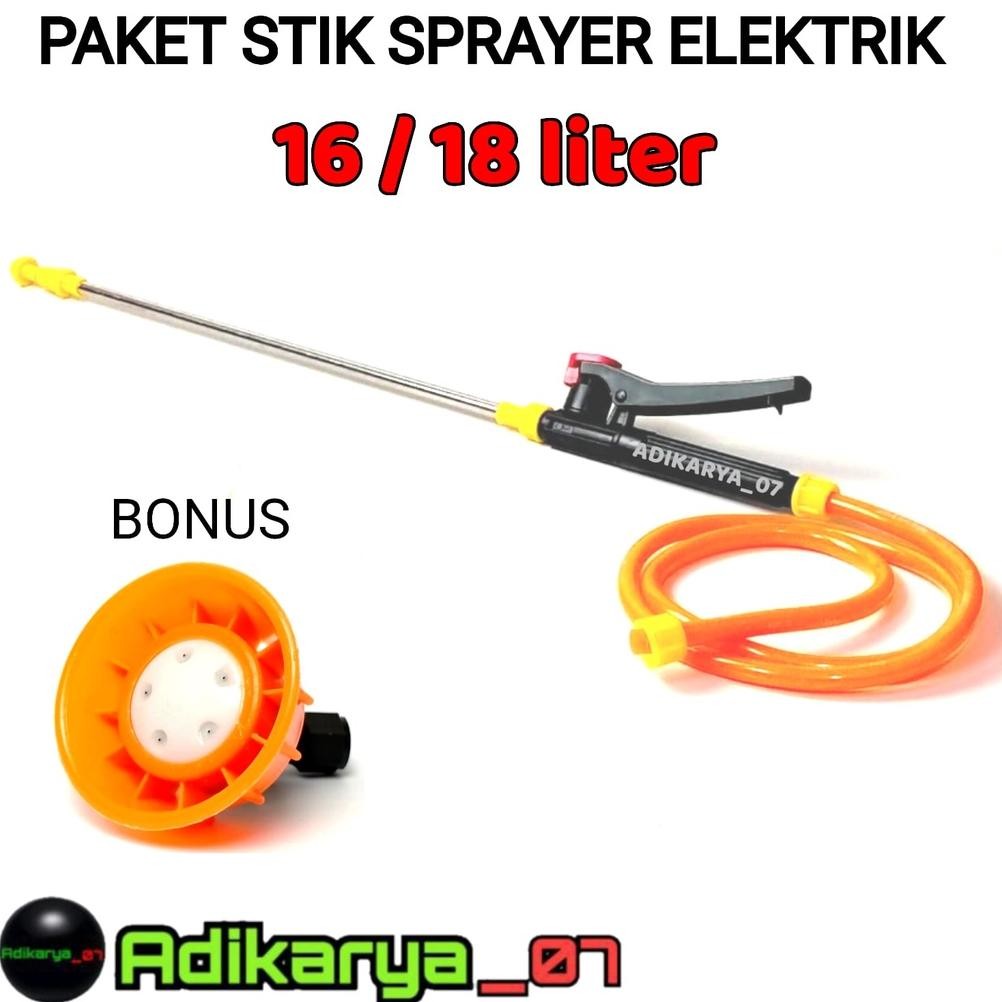 PAKET KOMPLIT Stik + Handle + Selang Sprayer Elektrik Stik Sprayer Stik Semprotan Hama Stik Semprota
