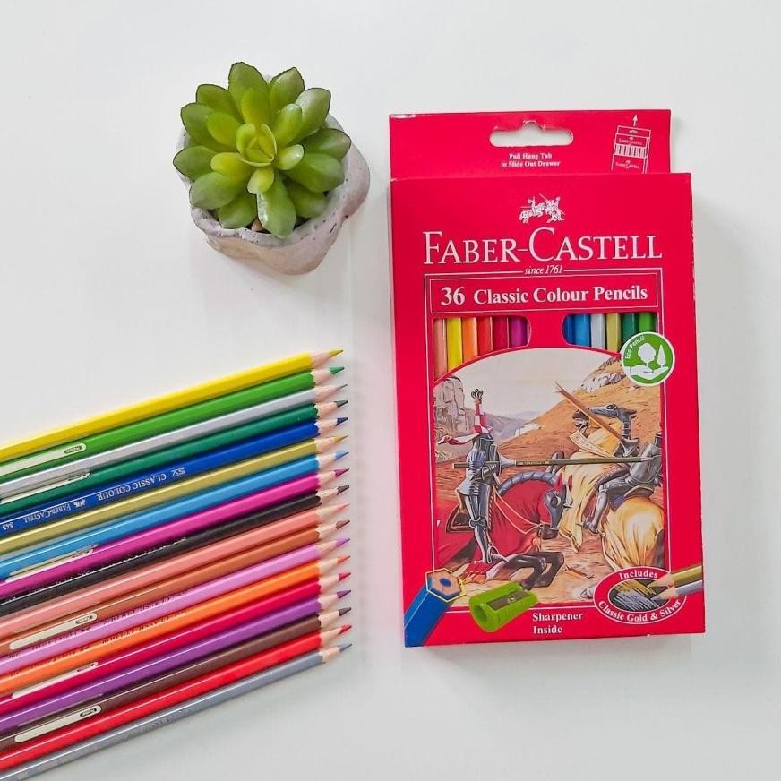 

Pensil Warna Faber Castell 36 Classic Colour Pencils Ukuran Panjang Nugi