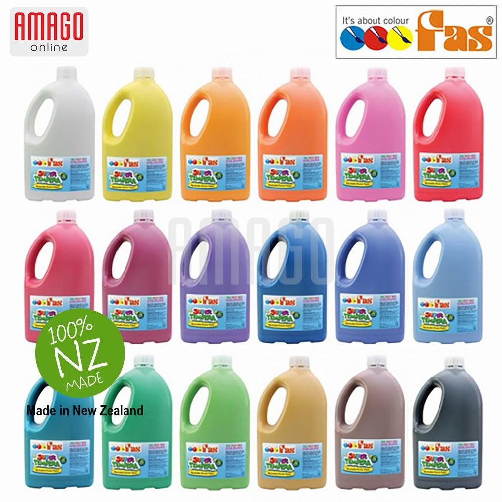 

Cat Poster Lukis FAS Super Tempera Washable Poster Paint 2 Liter - Pilih Warna Nugi