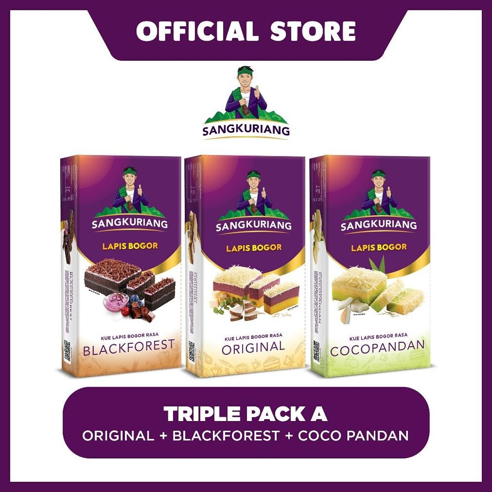 

NO_MORE Triple Pack A (Reguler - Original + Blackforest + Coco Pandan)