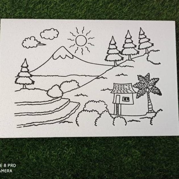 

Styrofoam lukis/mewarnai 12 pcs ukuran 33x50x1cm Nugi
