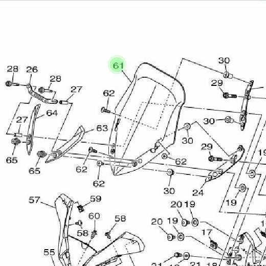 Visor Screen Windshield Yamaha X max xmax 250 ori B74-F837U-00