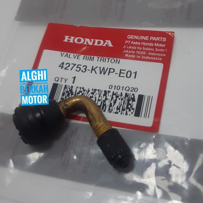 (Termurah) Pentil Tubles Karet Bengkok Scoopy Original Honda 42753-Kwp-E01 Bestseller