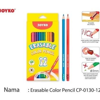 

Pensil Warna Joyko 12 Colour-Pensil Warna Bisa Di Hapus Nugi