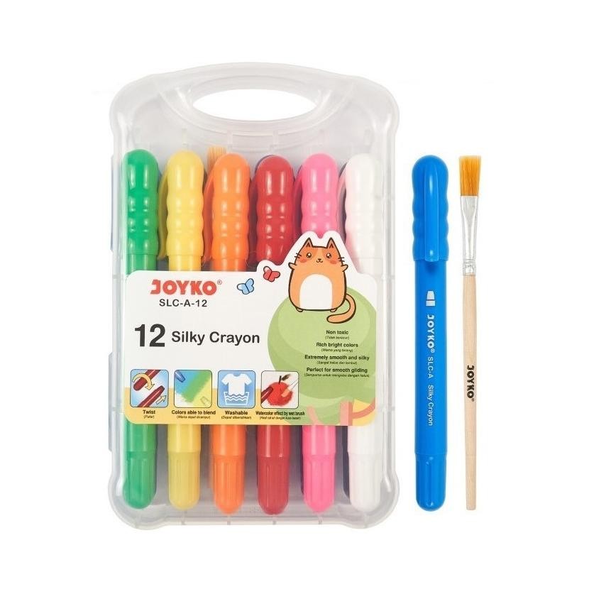 

Krayon Halus / Silky Crayon - Joyko SLC-A-12 12 Warna MURAH Nugi