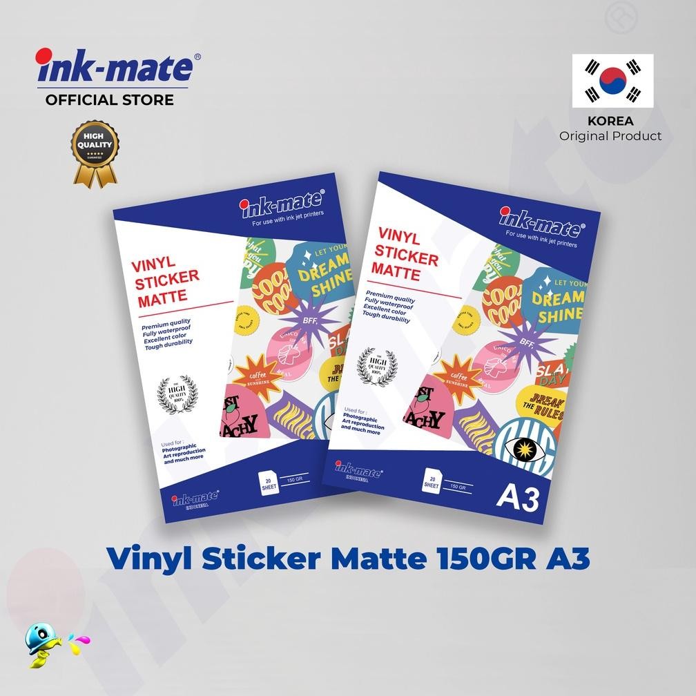 

Sticker Vinyl Matte Waterproof Inkmate 150Gr A3 Nugi