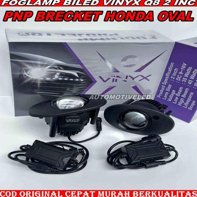 ORINAL BILED FOGLAMP PROJIE FOGLAMP PROJECTOR BILED VINYX Q8 3 WARNA 2 INCH LAMPU KABUT PROJIE MOBIL