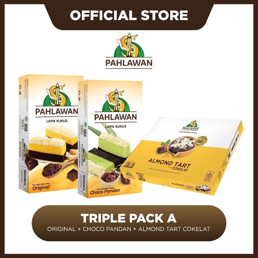 

NO_MORE Triple Pack A (Reguler - Original + Choco Pandan + Almond Tart Cokelat)