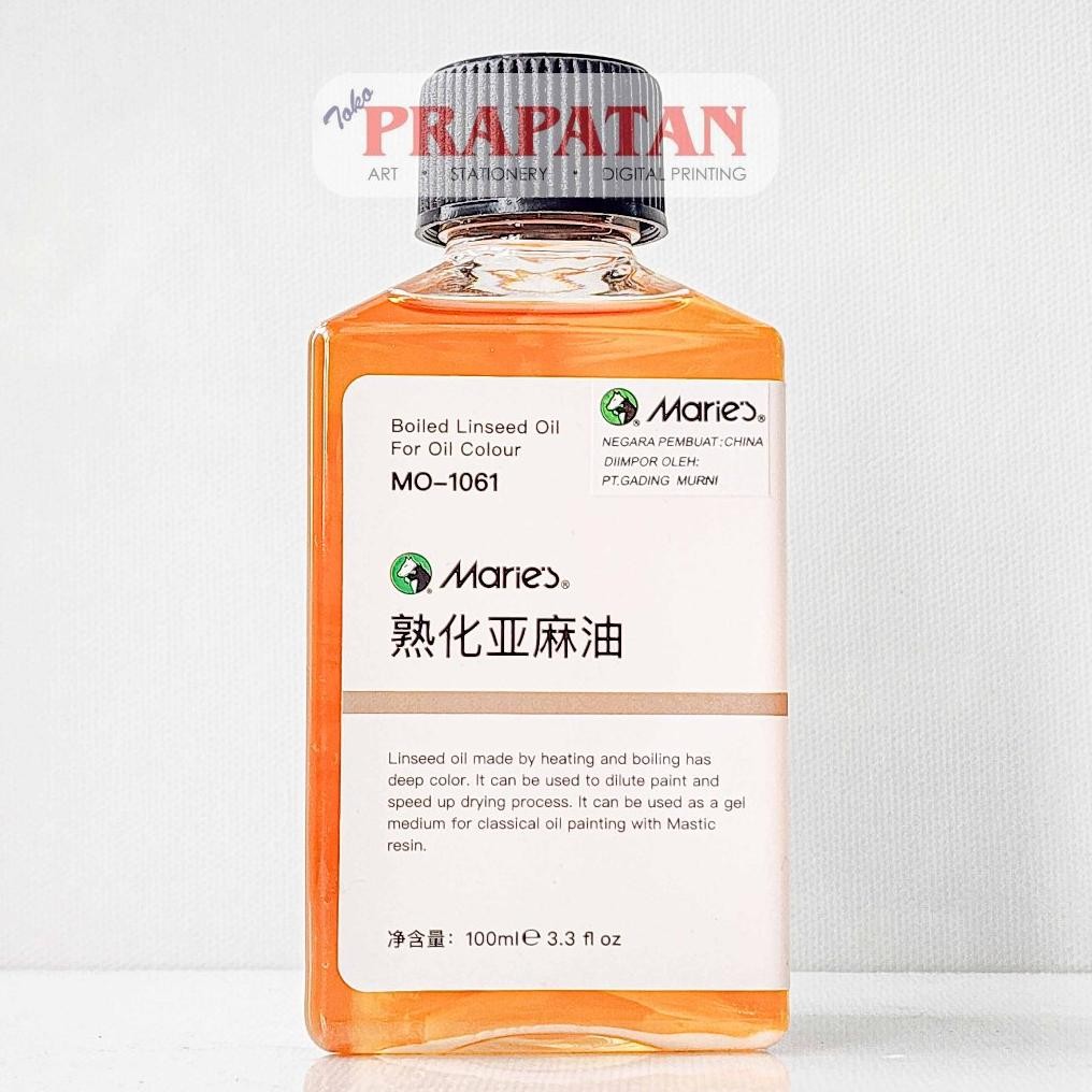 

Maries Boiled Linseed Oil 100ml MO-1061 | Medium Cat Minyak Nugi