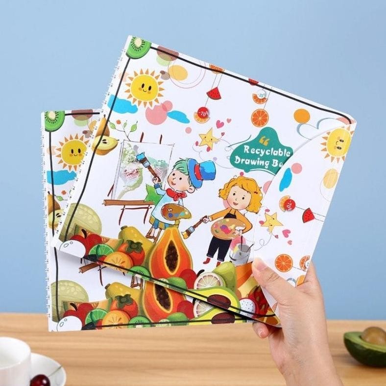 

Recyclabe Drawing Book/Buku Gambar Bisa Di Hapus Reusable Magic Drawing Book Nugi