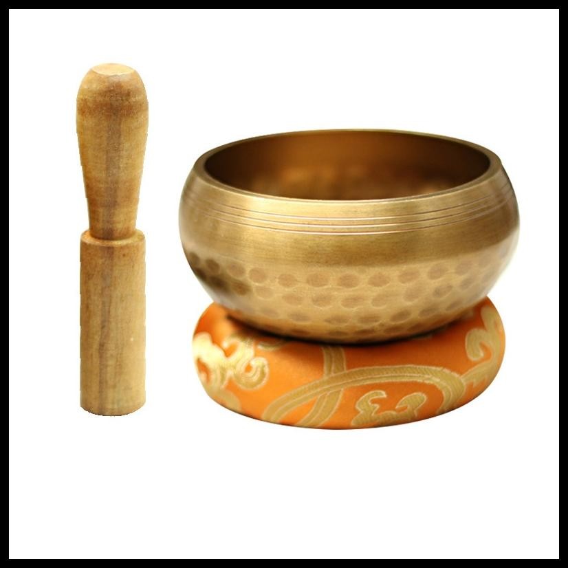SINGING BOWL NEPAL LONCENG TIBET BUDDHA DIAMETER MANGKUK SUARA BUDDHA 8CM UNTUK MEDITASI YOGA