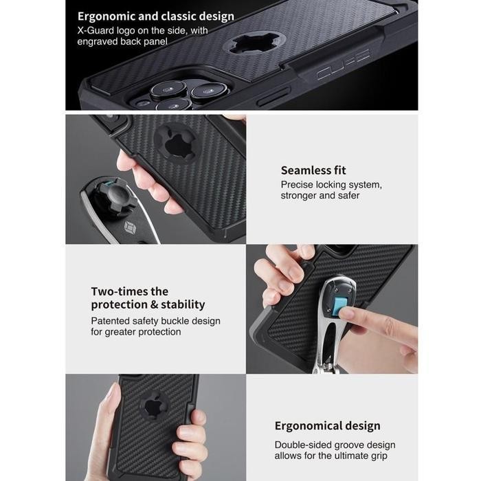 (Diskon) Adaptor Phone Holder X Guard Xguard Carbon Adaptor Iphone 14 Plus 15 Bestseller