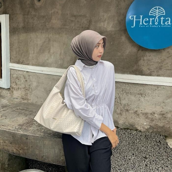 AB Tweelyforbag - Grace Totebag  - Tas Totebag Wanita - Kulit Sintetis Anyam